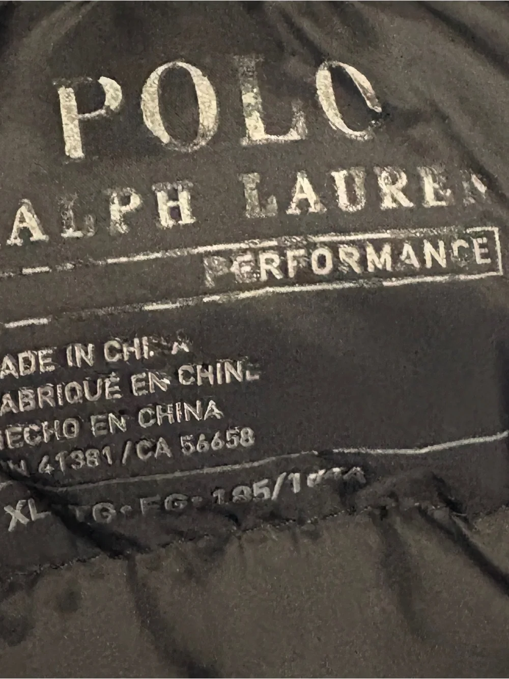 Polo by Ralph Lauren Black Quilted Puffer Bomber Jacket